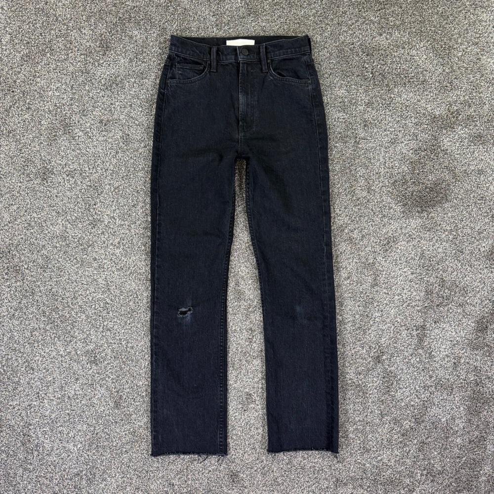 Mother Superior High Waisted Rider Skimp Jeans Womens 27 Whos Sorry Now Black